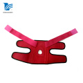 Rodillera ajustable de neopreno rosa impermeable para artritis