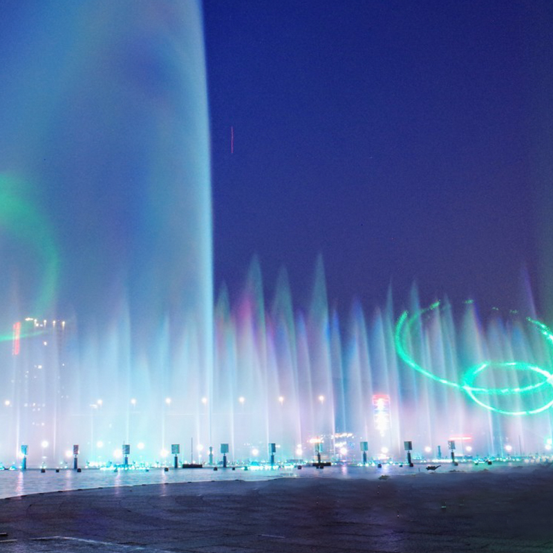 Fountains With Lights