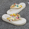 Frauen Strand Wedge Flip Flops Sandalen