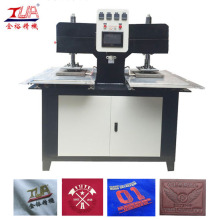 Two Working Positions Cloth Labels Embossing Machine