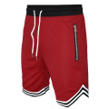 Shorts de entrenamiento atlético para hombre con bolsillo con cremallera