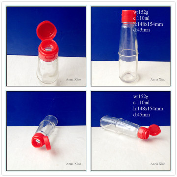 110ml Glass Sesame Oil Bottles with Red Caps