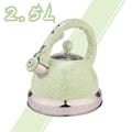 Green Mirror Stainless Steel Whistling Tea Kettle