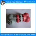 Custom Color Made 12 * 3.5cm Soft Rubber Tires Pet Toy para o cão