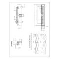 1.27x 2.54mm Box Header DIP 180 degree type,H=5.4mm