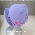 Acrylic knitted peak cap for kids