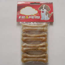 Pet Food 3" Natural Rawhide Pressed Bone Dog Chew