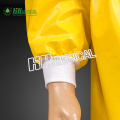 yellow color PE lamination coverall without cap