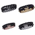 8 MM Lava Rock Perlen Armband für Männer Frauen Ätherisches Öl Perlen Heilung Angst Armbänder Geschenk für den Vatertag