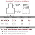 Adaptateur de raccord en laiton en laiton Raccord réducteur