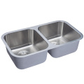 Stainless Steel Insert Equal Double Bowl Kitchen Sinks