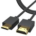 Schwarzer Micro HDMI zum HDMI -Kabel