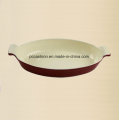 Esmalte Cast Iron Roasting Fish Pan Tamanho 34X21cm