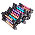 5PCS Metal Tube Synthetic Hair New Style Flat Kabuki Brush