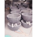 Large outdoor black granite planter