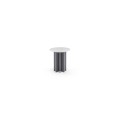 Черная маркина натуральный мраморный топ жареный черный песчаный живопись металлические ноги современный современный набор кофейный столик боковой столик