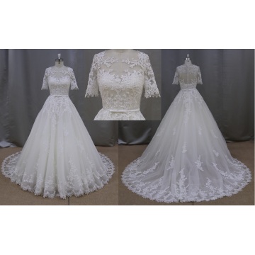 Vestidos de casamento de amostra Real do cinto vestido nupcial