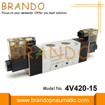 4V420-15 1/2 &#39;&#39; Pneumatisches Magnetventil 5/2 Wege 24VDC