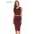 Suede MIDI Womens Jupe