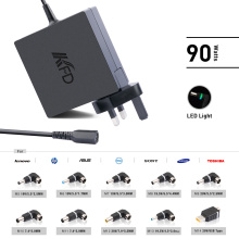 Novo adaptador portátil universal de 90W para alimentação de PC para Lenovo, Asus