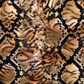 Knitted Polyester Stretch Leopard Printed Spandex Fabric