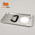 167*105mm square tin lid with plastic top