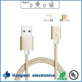 2 In1 Micro y 8 Pin cargador magnético Cable USB para Anfroid / iPhone ISO