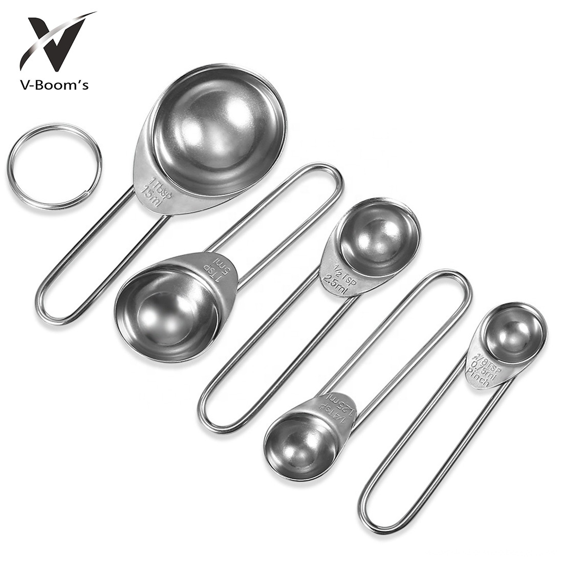 4PC Stainless Steel Measuring Spoons