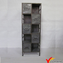 Galvanized Vintage Drawers Divisorios de archivos de metal