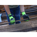 Hi-Vis Yellow Anti-Impact Work Glove with TPR (TPR9003)