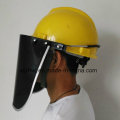 Gesichtsschutz mit Sicherheitshelm, PVC Gesichtsschutz Visier, PC Face Shield Visor, PC Green Faceshield Visor