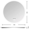 Home Decor Round Backlit LED Bathroom Vanity Mirror