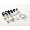 Black steel spring hose clamps