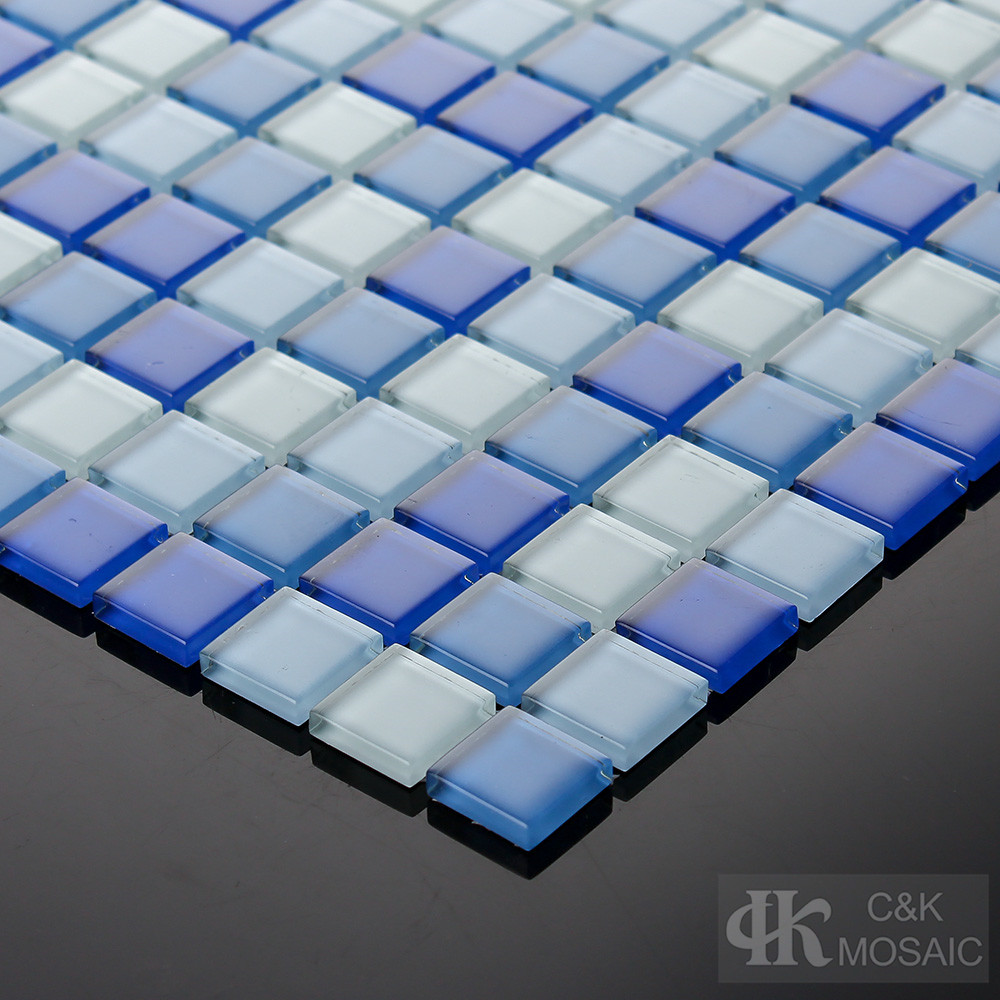 Cobalt Blue Glass Mosaic Tiles