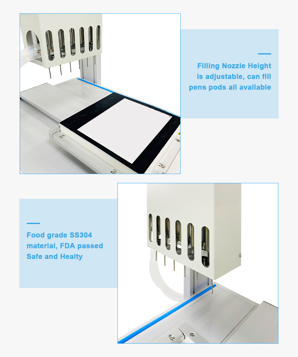 6 Heads Disposable vape filling machine 6 Heads Disposable vape filling machine