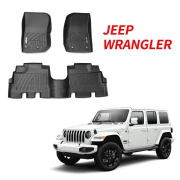Mats de piso compatíveis para Jeep Wrangler