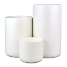 White Scented Fragrance Ceramic Jar Candles Gift Set