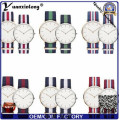 YXL-480 homens desenha Nato Nylon Strap Sport Watch Lady quartzo elegância vestido relógio pulso Dw