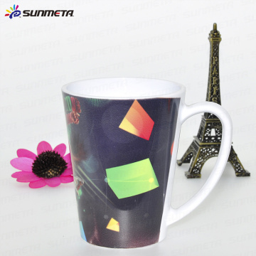 12oz sublimation en plastique Tasse blanche conique / tasse