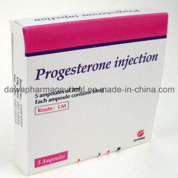 Medicamento de preço de fábrica para o tratamento da amenorréia Injeção de progesterona