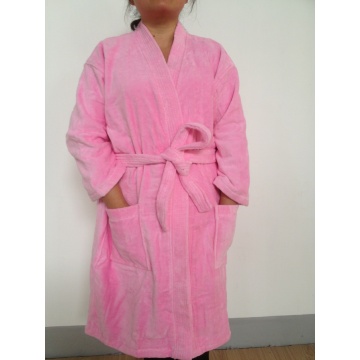 Robe en velours 100% coton en kimono