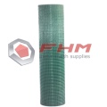 PVC Coated Welded Wire Cloth Green Color