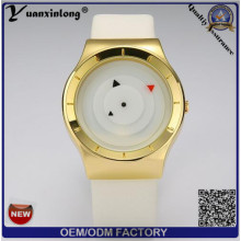 Vogue Senhoras Assista Casual Silicone De Couro Alta Qualidade Senhora Casal Relógios Gold Plate Quebra Chronograph Watch Homens