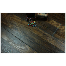 Piso laminado absorbente de sonido Hickory de 12.3 mm hecho a mano