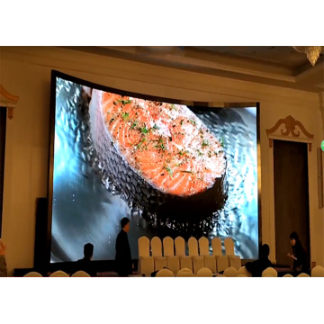 Indoor Curved LED Display with Seamless Combination Cabinet