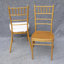 Chaises de meubles de mariage dorés avec coussin de siège (YC-A21-11)