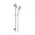 Silver stainless steel shower sliding bar set