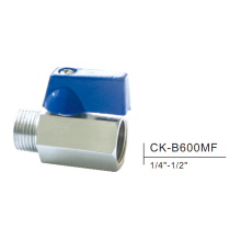 Brass mini ball valve CK-B600MF 1/4"-1/2"