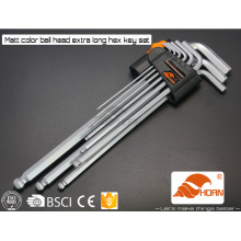 folding hex key 7pcs allen key set with ring