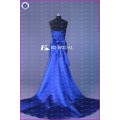 ED Bridal Exquisite Mermaid Sweetheart Lace Up Back Bow Sash Beaded Blue Long Evening Dress 2017